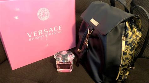 versace perfume with purse|Versace backpack gift with purchase.